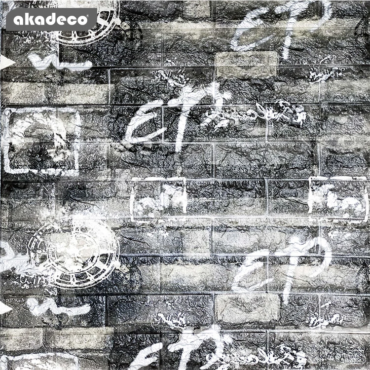 Best Offer|akadeco Textured Mold Proof Wallpaper|Special 3D Design|Full Coverage|Attractive Price|Wall Decoration|70X70cm|OEM