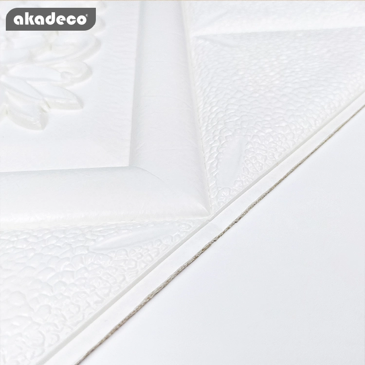 Factory Selling|akadeco Textured Mold Proof Wallpaper|Square Brick Block|Nordic Modern Style|3D Raised Wall Paper|70X70cm|OEM