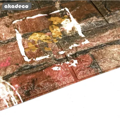 Best Selling | akadeco Textured Mold Proof Wallpaper | Vinyl | Modern | Living Room | Graffiti Marble Brick | Wall Decor | 0.53m x 10m | OEM