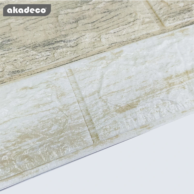 Factory Selling | akadeco Textured Mold Proof Wallpaper | Foam | Striped | Children Room | Embossed Brick | Safety Wallpaper | 0.53m x 10m | OEM