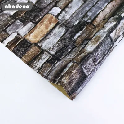 Hot Selling | akadeco Textured Mold Proof Wallpaper | Foam | Contemporary | Bedroom | 3D Brick | Wall Covering | 0.53m x 10m | OEM