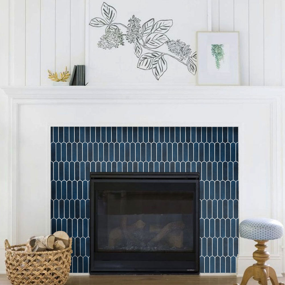 Best Selling | akadeco Fish scale peel and stick backsplash wall tile | PET+PU | Minimalist style | Blue | Kitchen | Wall Decor | 30cm x 30cm | OEM | akadeco abstractpeelstickwallpaper.com
