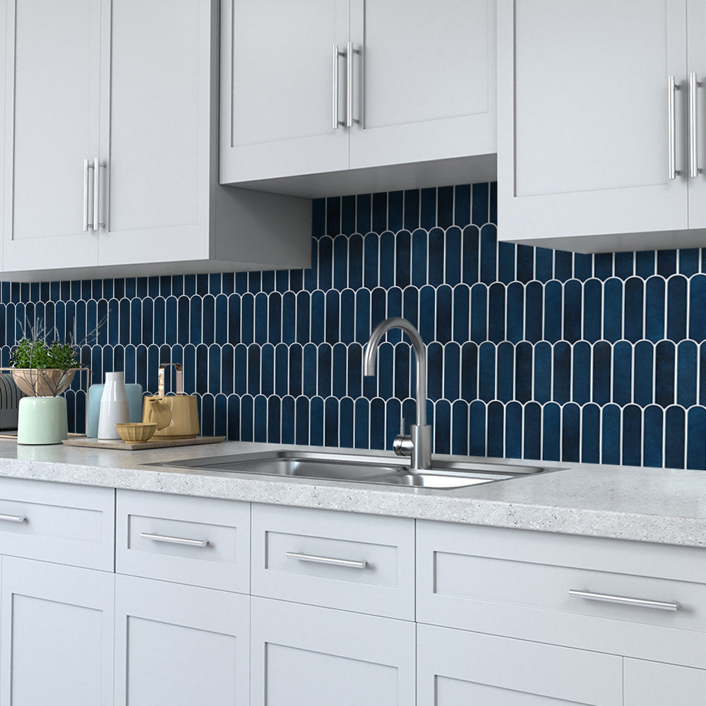 Best Selling | akadeco Fish scale peel and stick backsplash wall tile | PET+PU | Minimalist style | Blue | Kitchen | Wall Decor | 30cm x 30cm | OEM | akadeco abstractpeelstickwallpaper.com