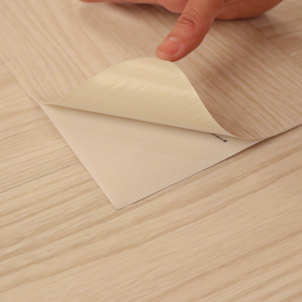 Factory Selling | Textured Mold Proof Floor Tile | PVC | Rustic | Hotel | Brick Pattern | Adhesive Decorative | 15.24cm*91.44cm | OEM