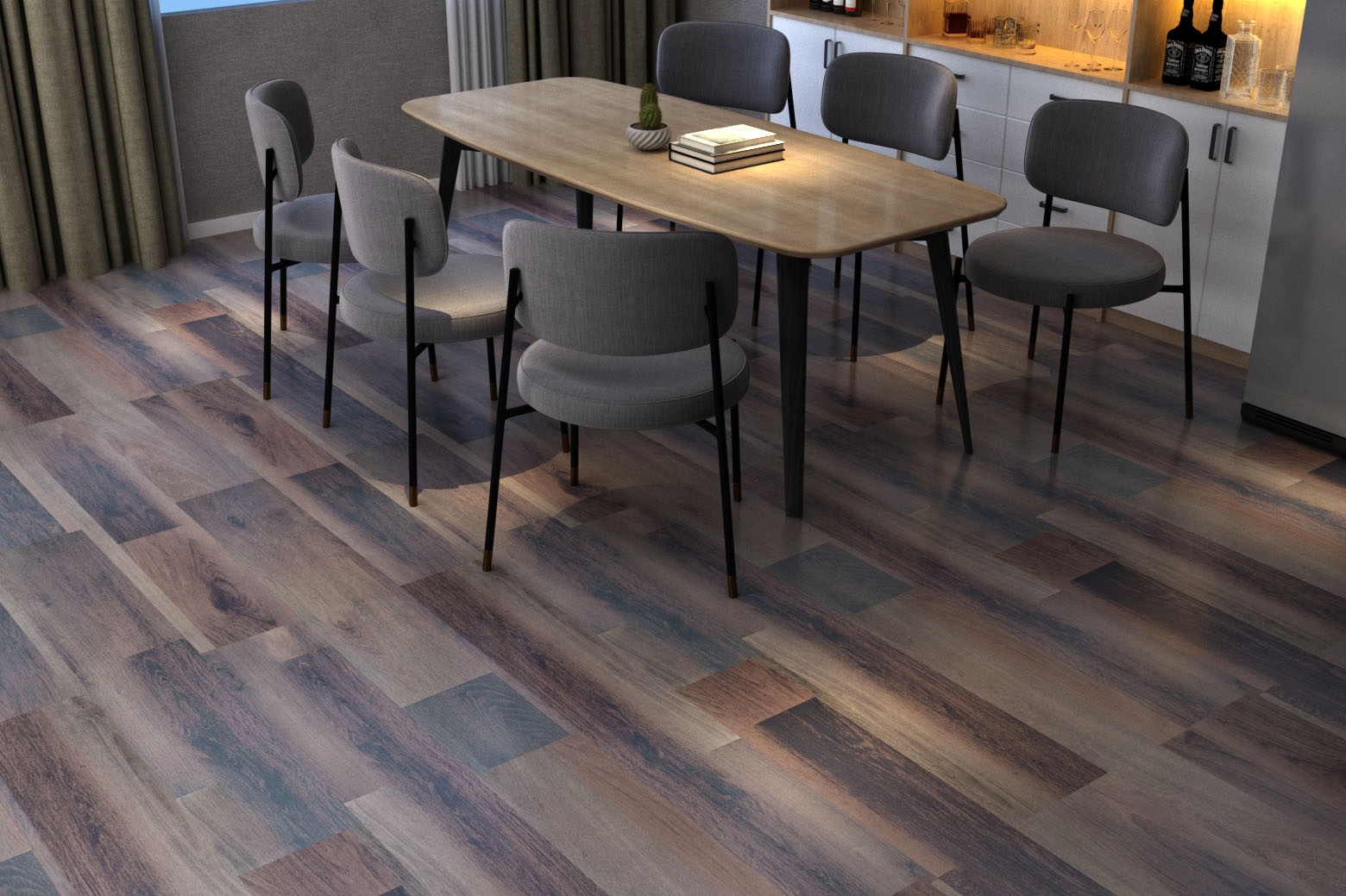 Top Seller akadeco Textured Mold Proof Wallpaper | PVC Material | Modern Style | Living Room | Wooden Marble Pattern | Waterproof | 914*152MM | OEM