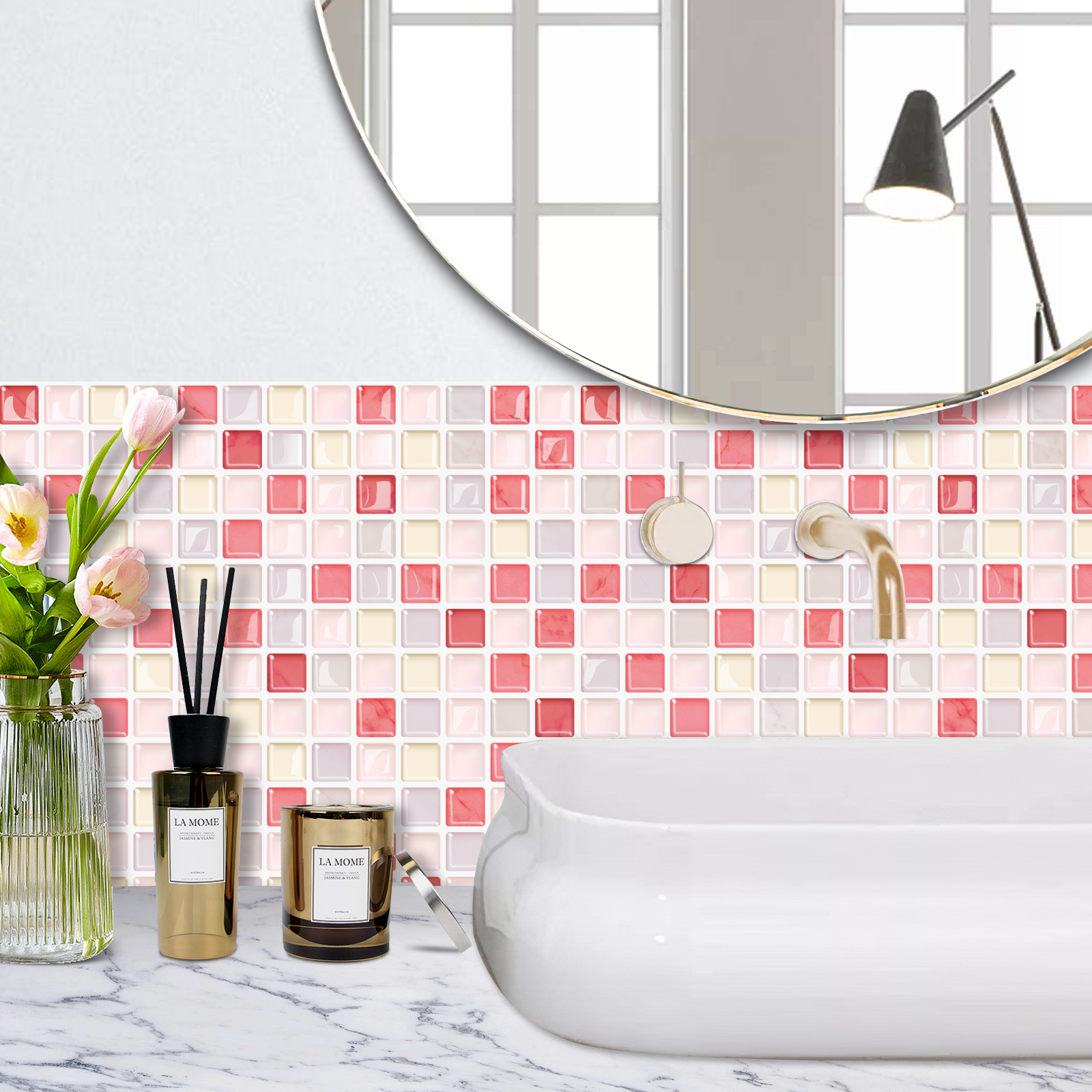 Global Selling |akadeco peel and stick backsplash wall tile |PET+PU |Modern style |Green |Kitchen |Wall Decor |Stick-on Backsplash |25.4cm x 25.4cm | OEM | akadeco abstractpeelstickwallpaper.com