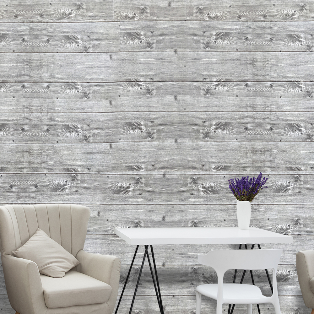 Best Selling | akadeco Textured Mold Proof Wallpaper | PVC Material | Modern Style | Bedroom | Wooden Grain | Waterproof | 915MM*153MM | OEM