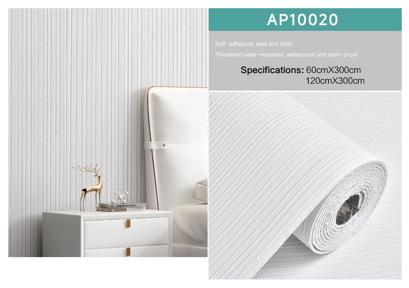 Trending Now | Textured Mold Proof Wallpaper | PVC | Modern | Living Room | Vertical Stripe | Wall C