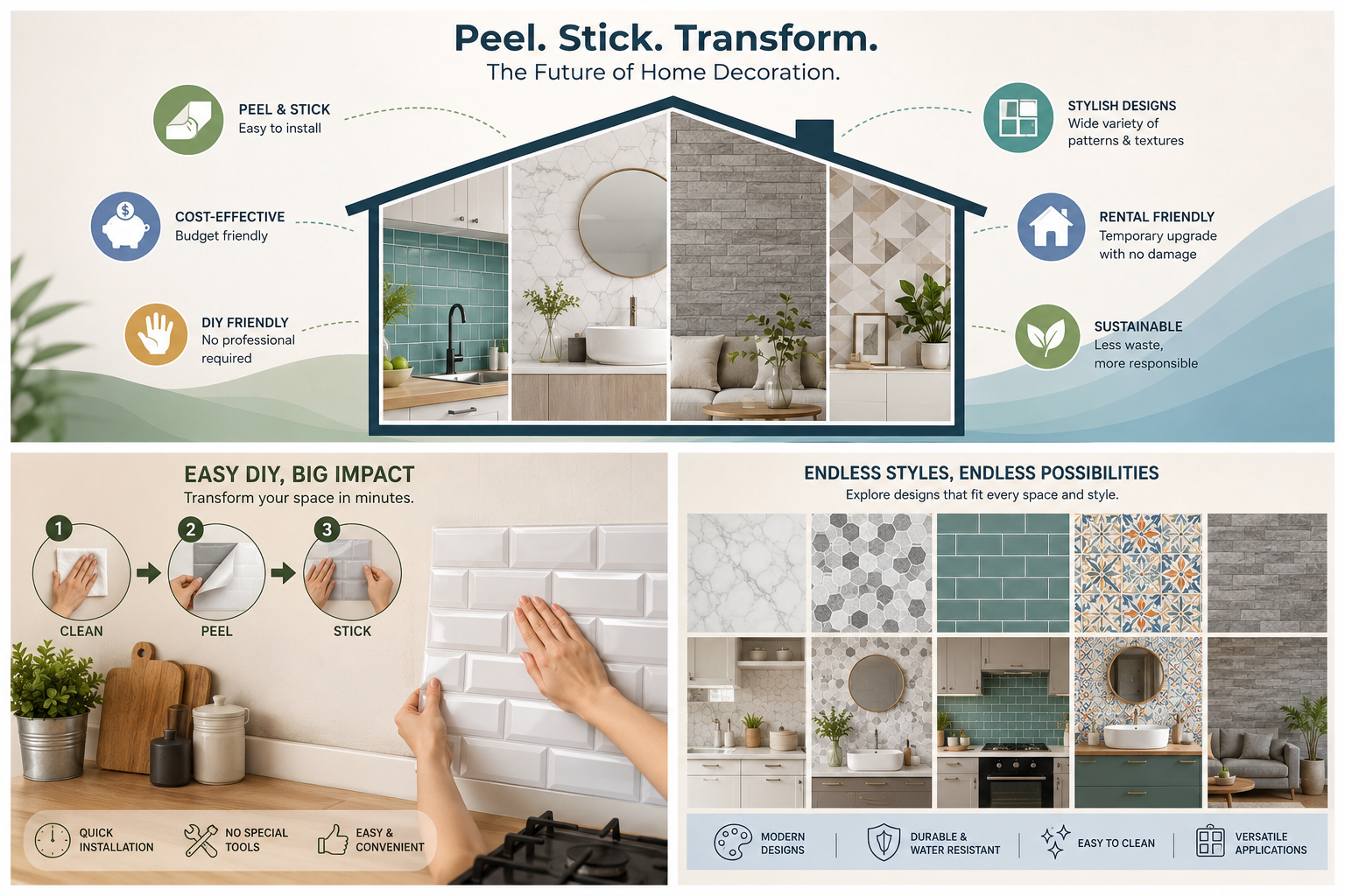 How Will Peel and Stick Wall Coverings Shape the Future of Home Decoration? |abstractpeelstickwallpaper.com