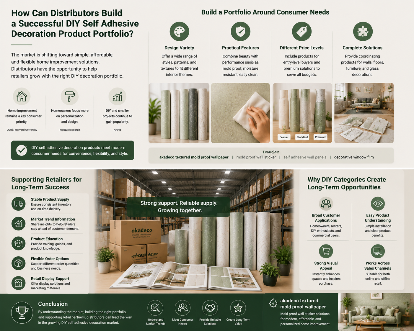How Can Distributors Build a Successful DIY Self Adhesive Decoration Product Portfolio? |abstractpeelstickwallpaper.com