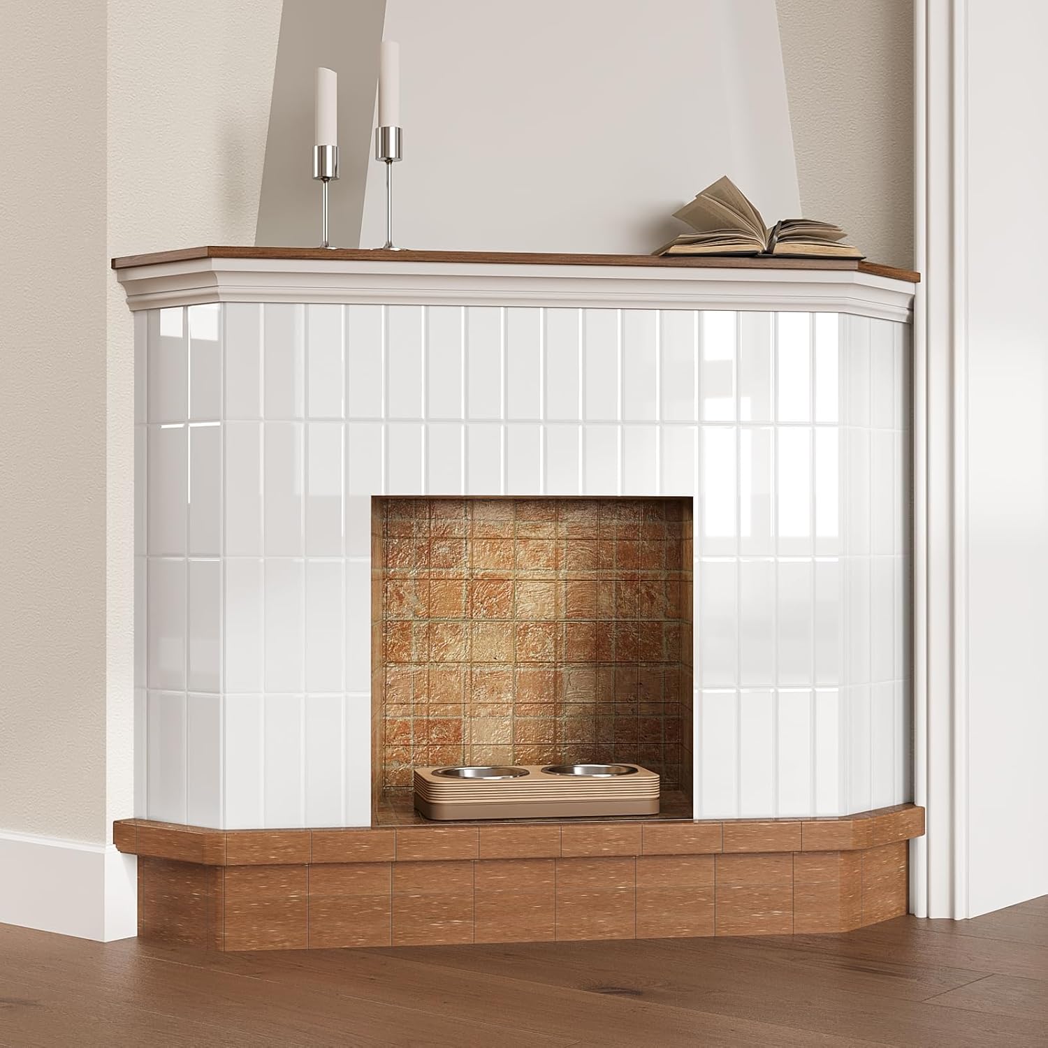 Hot Pick|3D Vintage Straight Linear peel and stick backsplash wall tile| Modern Rectangle | White | PU | Kitchen Upgrade | 25.4cm x 25.4cm | OEM | akadeco abstractpeelstickwallpaper.com