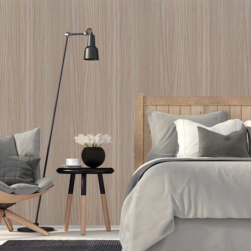 Factory Selling | akadeco Textured Mold Proof Wallpaper | PVC | Coastal Style | Sunroom | Wood Pattern | Sunroom Decoration | 45cm*5m*0.08mm | OEM