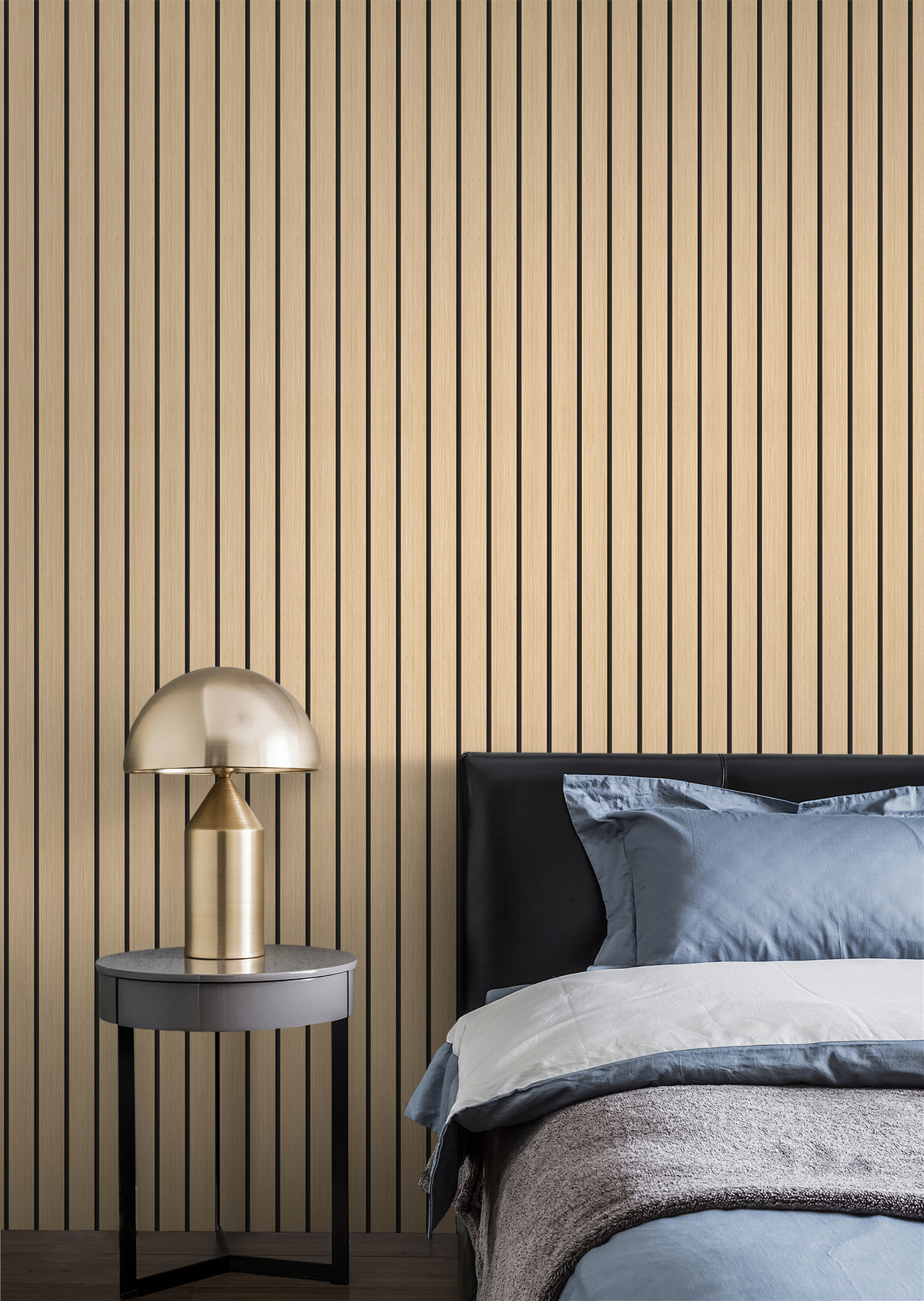 Retail Chains fast seller | akadeco Slat Design Textured Mold Proof Foam Wall Sticker|IXPE|Modern style | Wooden | living room|Moisture-resistant|60cm*280cm|OEM abstractpeelstickwallpaper.com