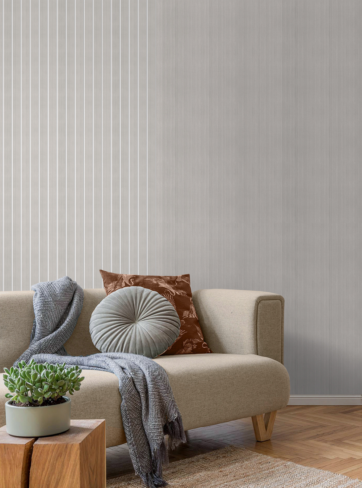 Retail chains | akadeco Slat Design Textured Mold Proof White Foam Wall Sticker|IXPE|Modern style | Wooden | living room|Moisture-resistant|40cm*40cm|OEM abstractpeelstickwallpaper.com