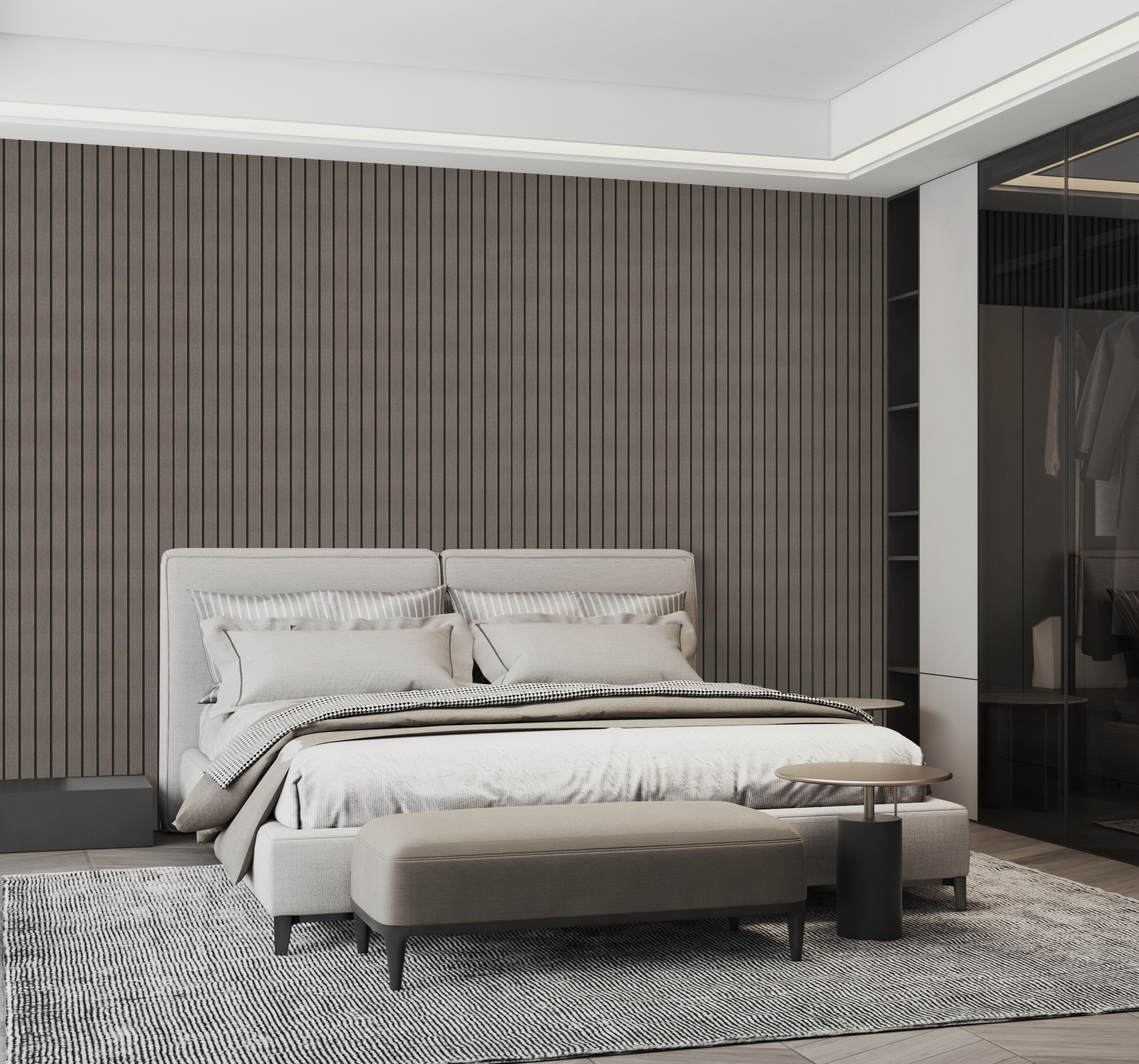 Repeat Favorite | akadeco Slat Design Textured Mold Proof Foam Wall Sticker|IXPE|Modern style | Wooden | living room|Moisture-resistant|60cm*280cm|OEM abstractpeelstickwallpaper.com