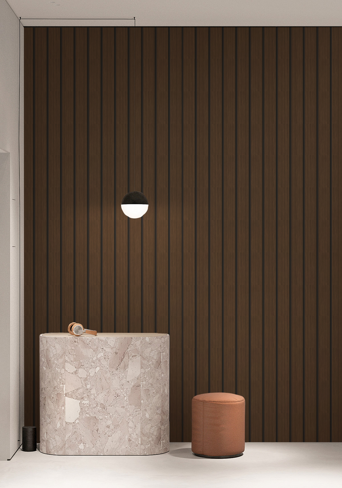 Repeat Favorite | akadeco Slat Design Textured Mold Proof Foam Wall Sticker|IXPE|Modern style | Wooden | living room|Moisture-resistant|60cm*280cm|OEM abstractpeelstickwallpaper.com
