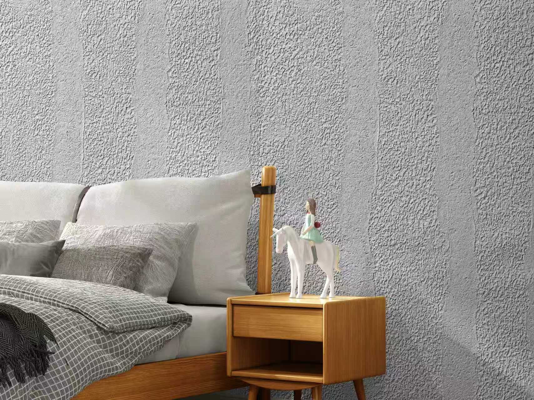 Hot Deal | akadeco Imitate Soft Stone Texture Mold Proof Wallpaper| IXPE | Rammed Earth Texture | Grey | living room|Moisture-resistant|60cm*3m|OEM abstractpeelstickwallpaper.com