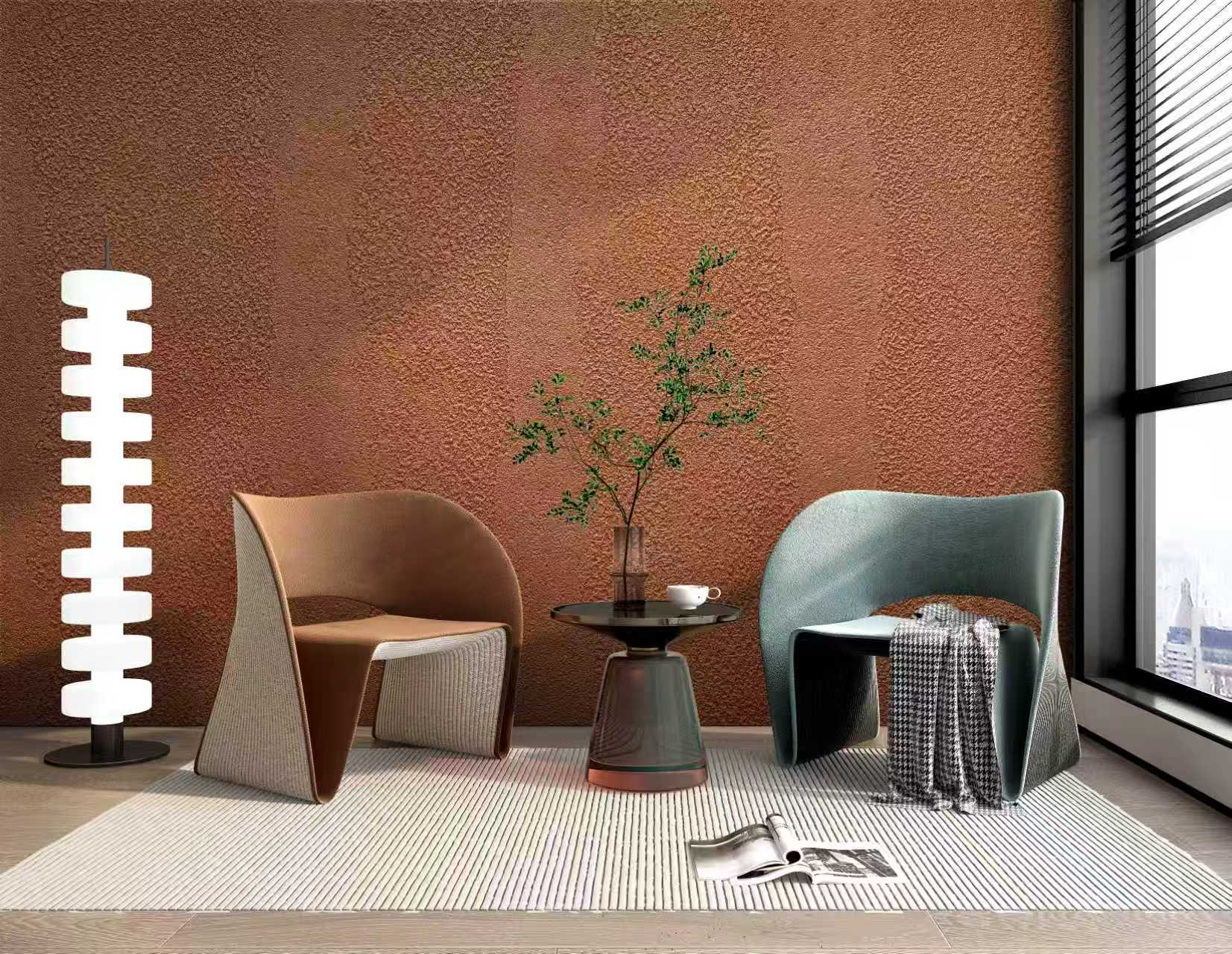 Top Rated | akadeco Imitate Soft Stone Texture Mold Proof Wallpaper| IXPE | Rammed Earth Texture | Red | living room|Moisture-resistant|60cm*3m|OEM abstractpeelstickwallpaper.com