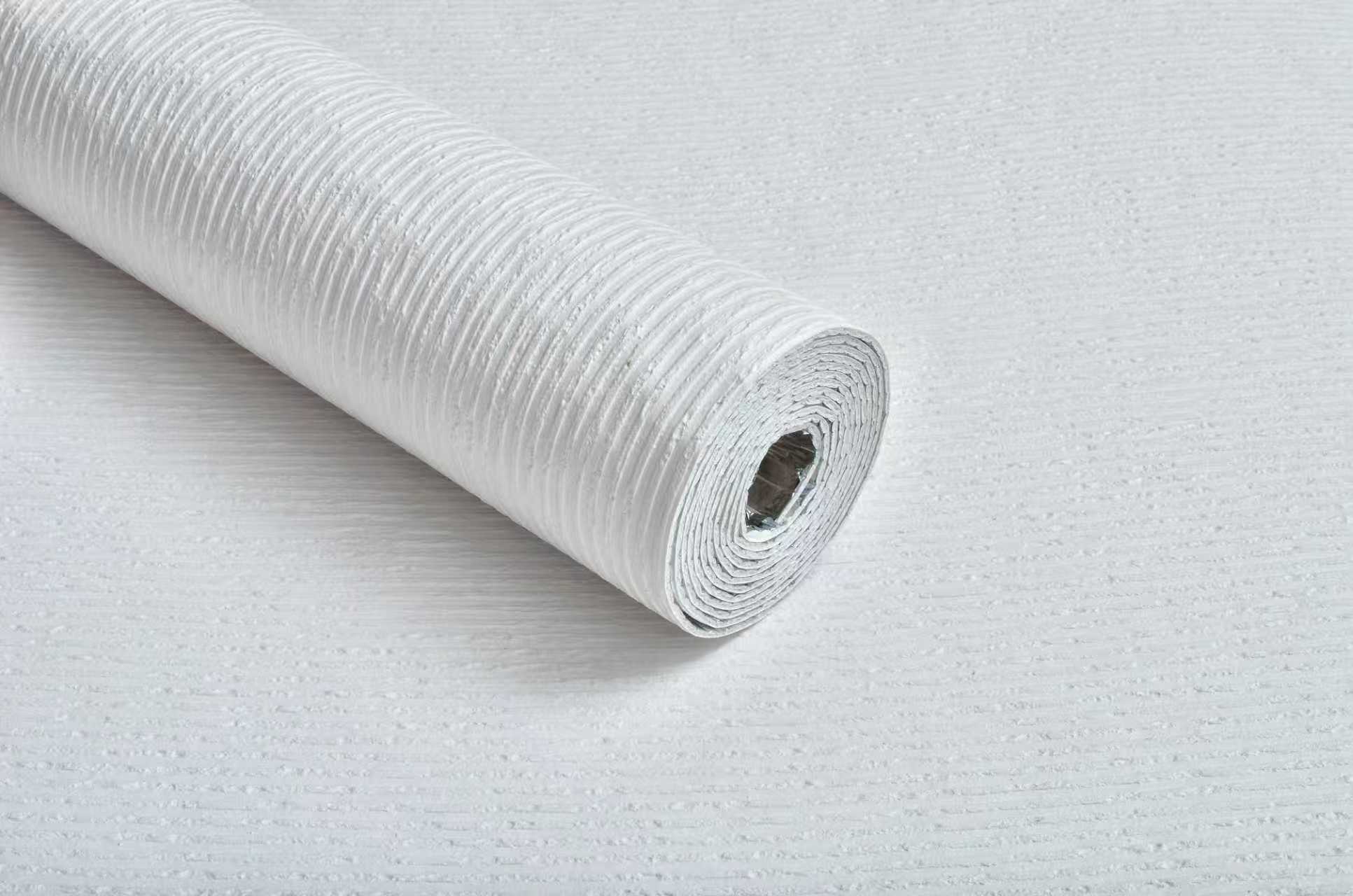 Hot Deal | akadeco Imitate Soft Stone Texture Mold Proof Wallpaper| IXPE | Fluted Texture Effect | White | living room|Moisture-resistant|60cm*3m|OEM abstractpeelstickwallpaper.com