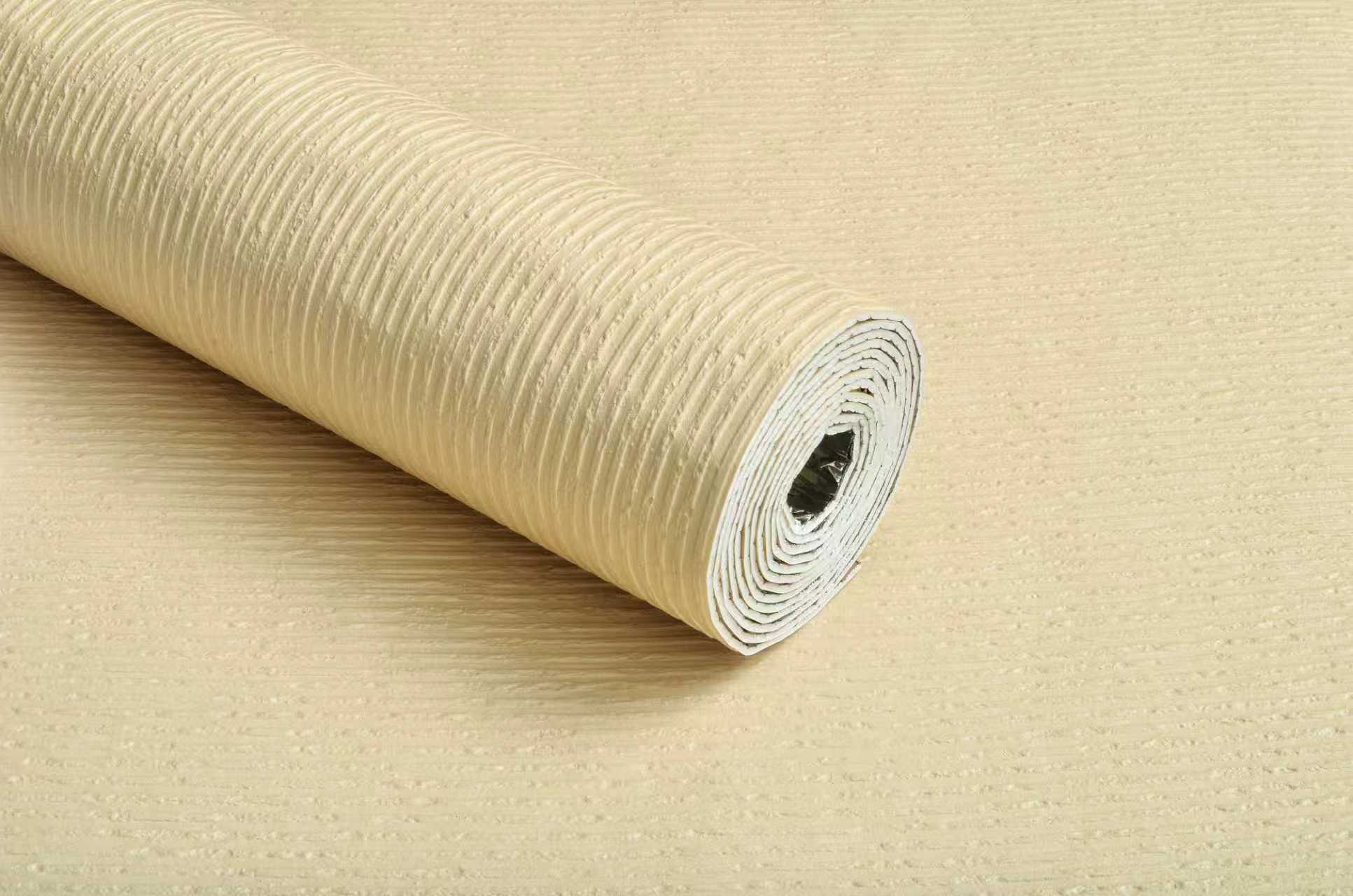 Trending Now | akadeco Imitate Soft Stone Texture Mold Proof Wallpaper| IXPE | Fluted Texture Effect | Beige | living room|Moisture-resistant|60cm*3m|OEM abstractpeelstickwallpaper.com