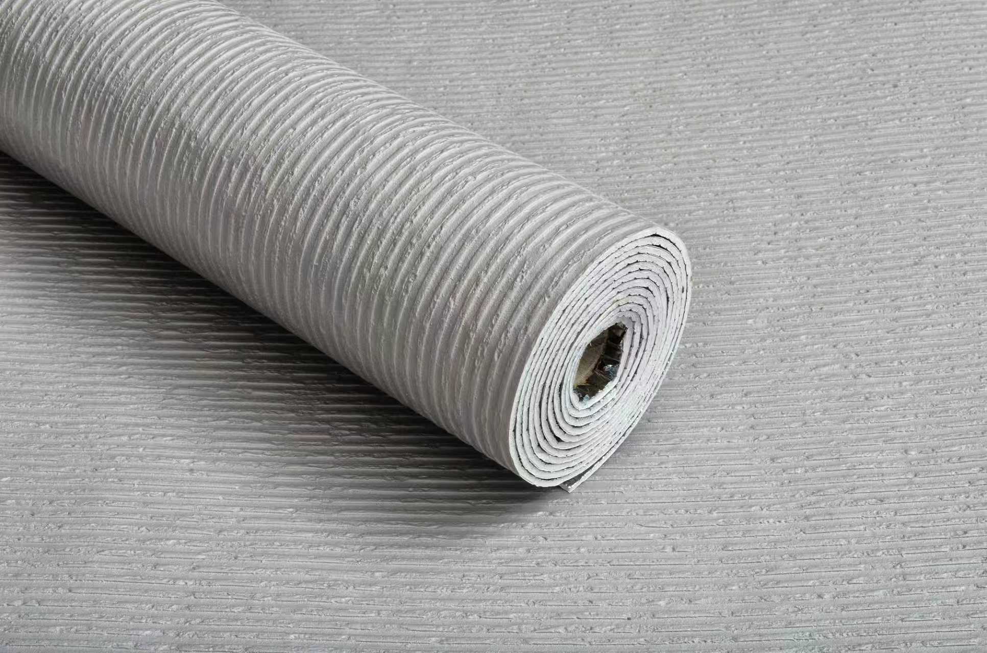 Trending Now | akadeco Imitate Soft Stone Texture Mold Proof Wallpaper| IXPE | Fluted Texture Effect | Grey | living room|Moisture-resistant|60cm*3m|OEM abstractpeelstickwallpaper.com