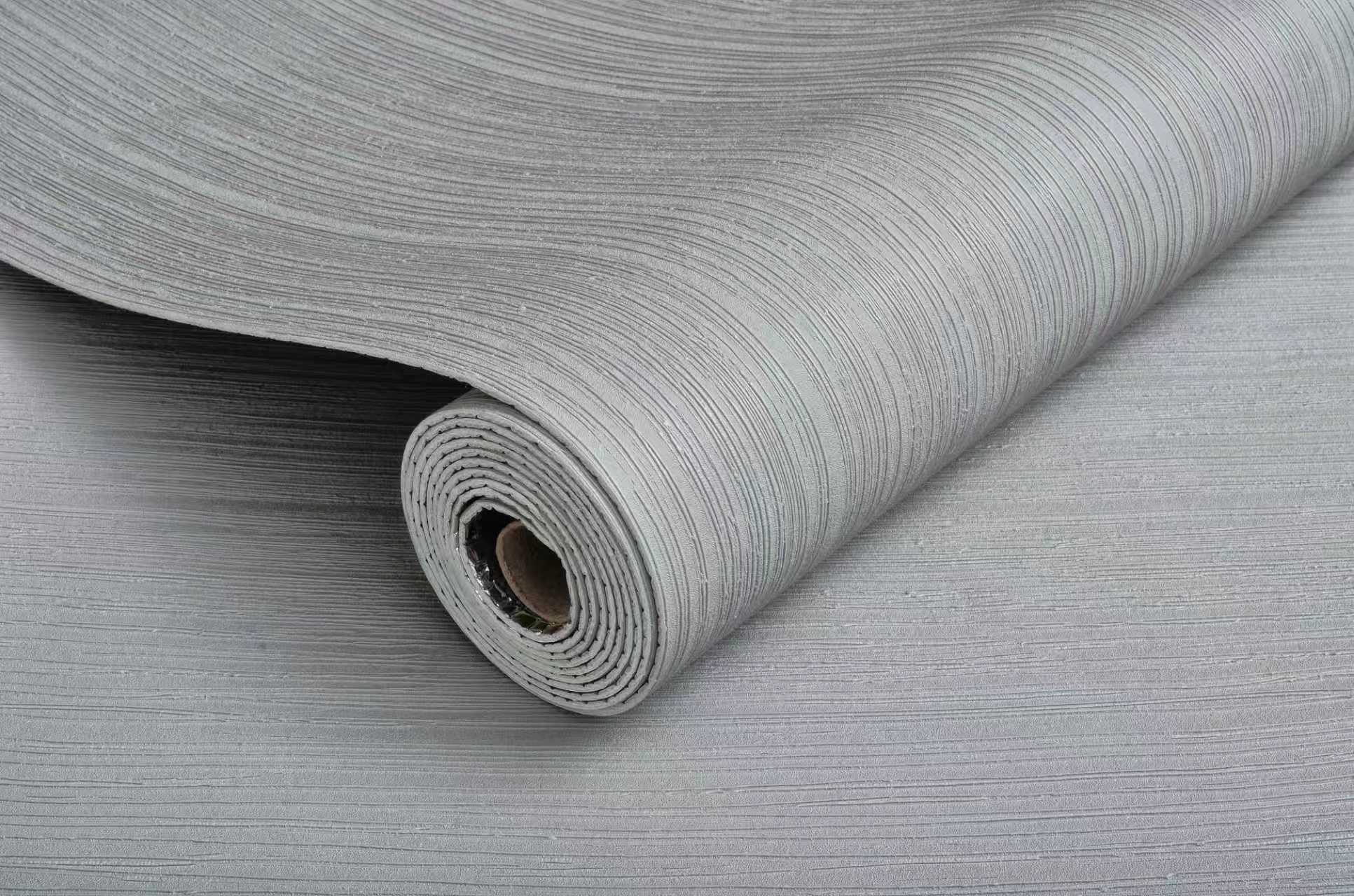 Hot Deal | akadeco Imitate Soft Stone Texture Mold Proof Wallpaper| IXPE | Ribbed Texture | Grey | living room|Moisture-resistant|60cm*3m|OEM abstractpeelstickwallpaper.com