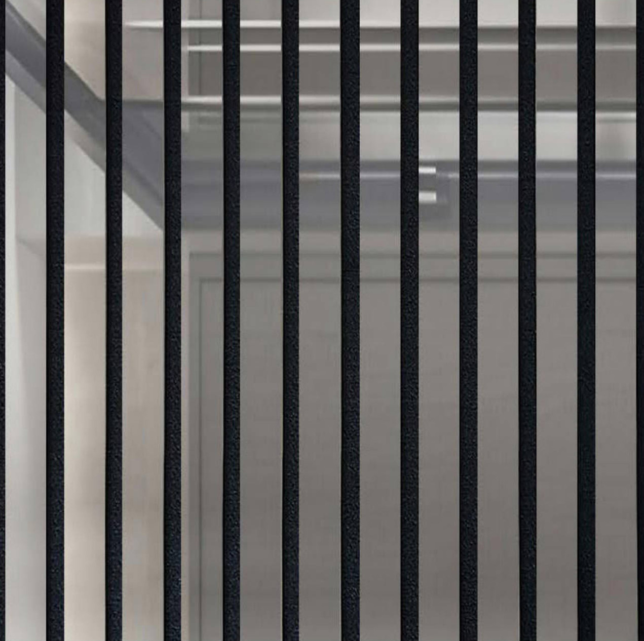 Multi-store | akadeco Slat Design Textured Mold Proof Foam Wall Sticker|XPE|Modern style | Metal | living room|Moisture-resistant|58cm*280cm|OEM abstractpeelstickwallpaper.com