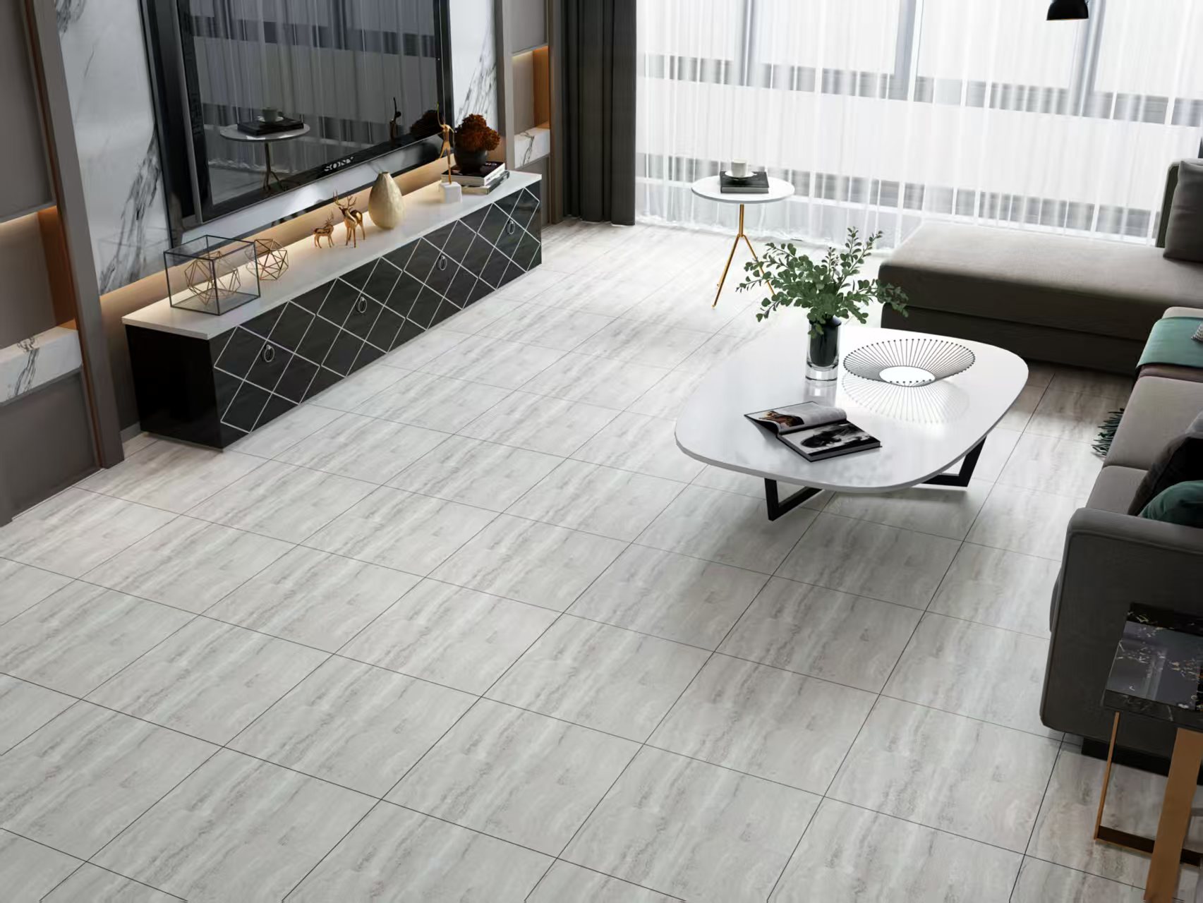 Top Rated | akadeco Textured mold-proof PVC PEEL AND STICK FOAM FLOOR TILE|IXPE|Modern style | Marble | living room|Moisture-resistant|40cm*120cm|OEM abstractpeelstickwallpaper.com