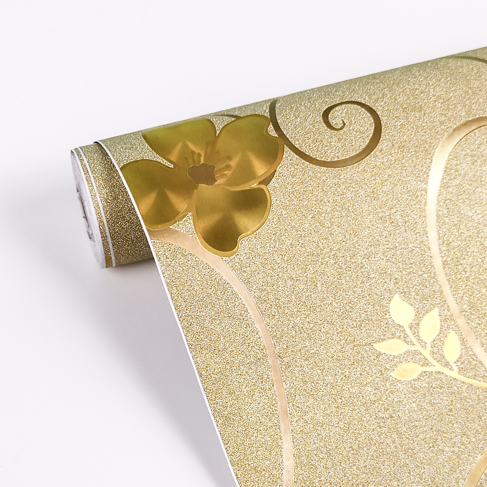 Top Choice | akadeco Textured Mold Proof Wallpaper | Glitter Design | Paper | Minimalist | Office | Striped Pattern | Interior Design | 45cm x 5m | OEM