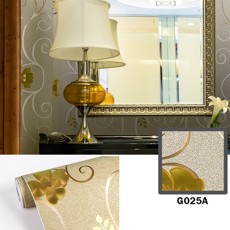 Top Choice | akadeco Textured Mold Proof Wallpaper | Glitter Design | Paper | Minimalist | Office | Striped Pattern | Interior Design | 45cm x 5m | OEM