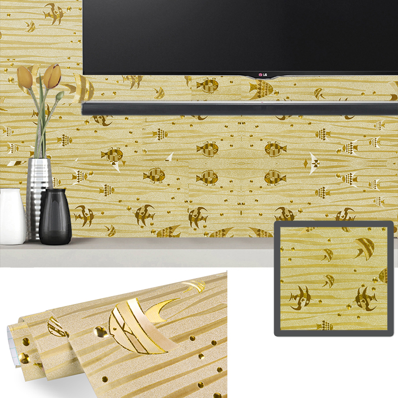 Exclusive Offer | akadeco Textured Mold Proof Wallpaper | Glitter Design | Silk | Classic | Dining Room | Damask Pattern | Interior Design | 45cm x 5m | OEM