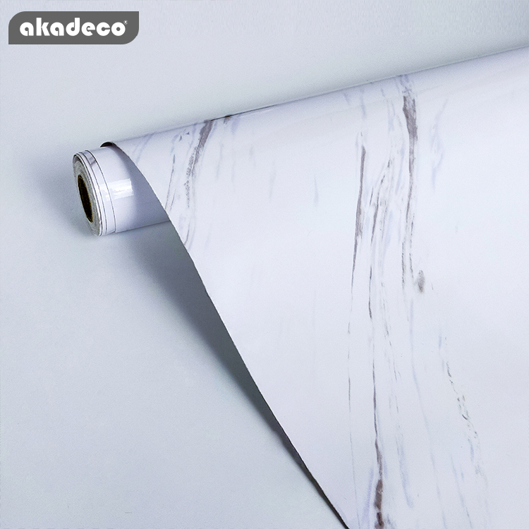 Best Selling | akadeco Textured Mold Proof Wallpaper | PVC Vinyl | Modern | Kitchen | Marble | Decorative | 45cm x 2m x 0.08mm | OEM
