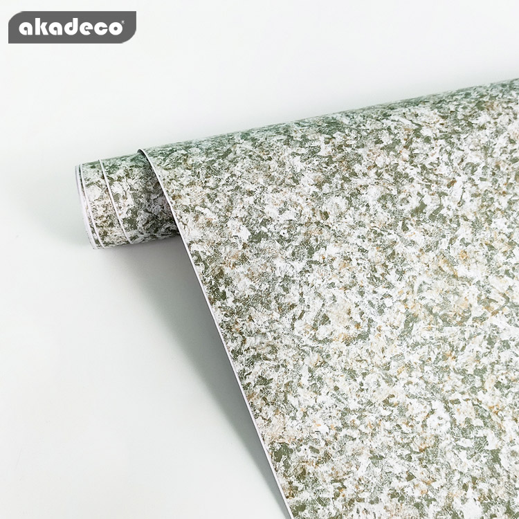 Exclusive Offer | akadeco Textured Mold Proof Wallpaper | PVC Vinyl | Modern | Living Room | Marble | Decorative | 45cm x 2m x 0.08mm | OEM