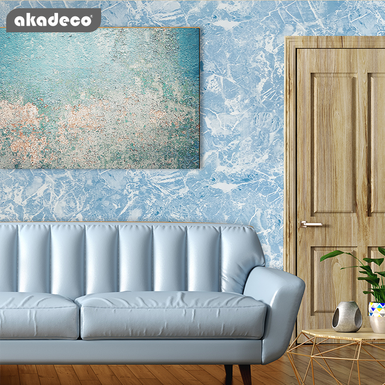 Factory Selling | akadeco Textured Mold Proof Wallpaper | PVC Vinyl | Modern | Living Room | Marble | Decorative | 45cm x 2m x 0.08mm | OEM akadeco abstractpeelstickwallpaper.com