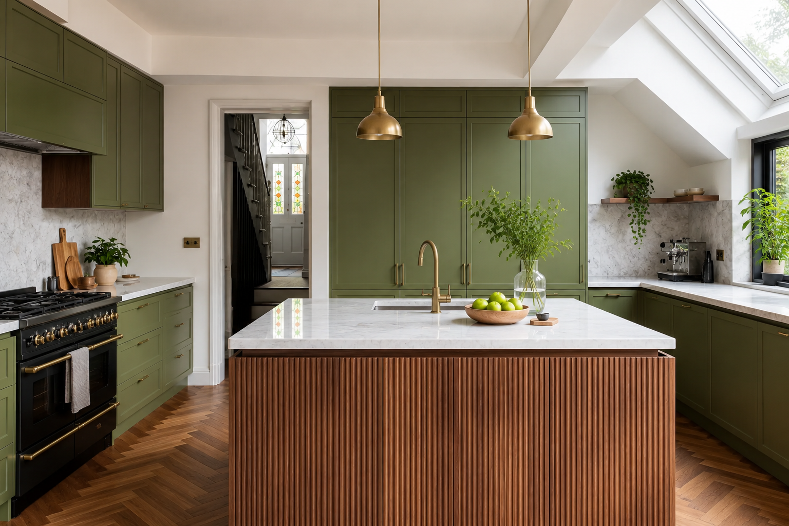 Why Is Olive Green Becoming More Popular Than Sage Green in Modern Interior Design? | abstractpeelstickwallpaper.com