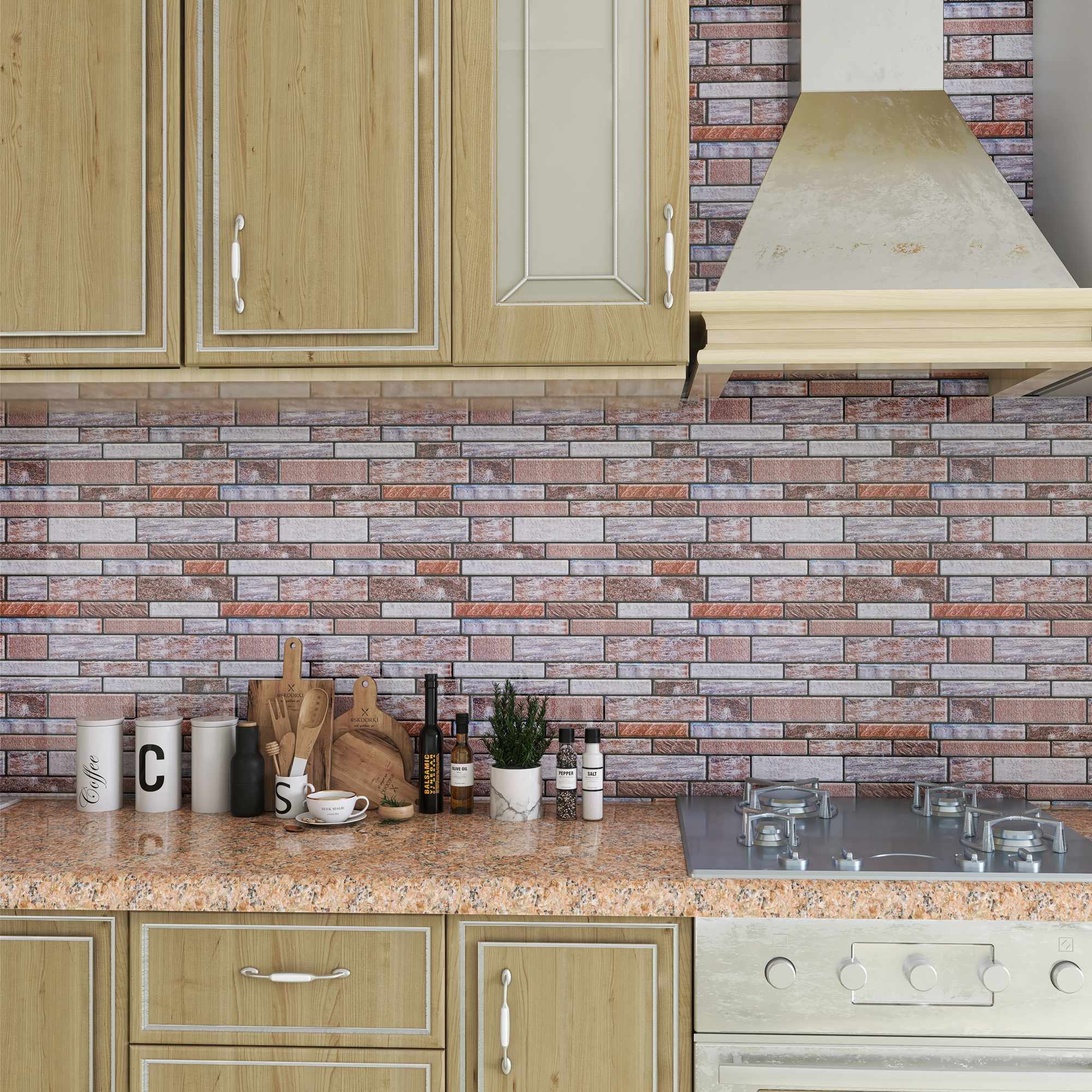 Factory Selling | Peel and Stick Backsplash Wall Tile | PU+PVC | Modern Home Upgrade | Kitchen & Bathroom | Removable Tile Backsplash | 25.4cmx25.4cm | OEM | akadeco abstractpeelstickwallpaper.com