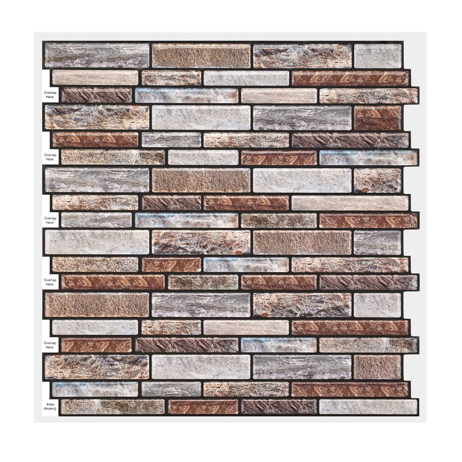 Limited Edition | Peel and Stick Backsplash Wall Tile | PU+PVC | Modern | Gray & Gold | DIY Decor | Kitchen & Bathroom | Removable Tile Backsplash | 25.4cm x 25.4cm | OEM | akadeco abstractpeelstickwallpaper.com