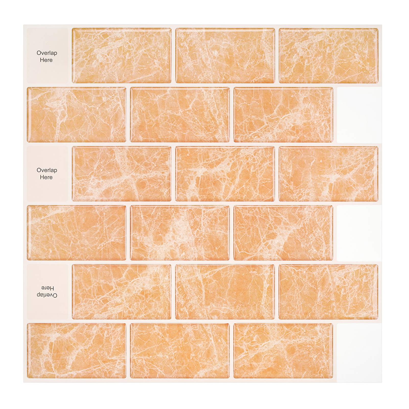 Factory Selling | Peel and Stick Backsplash Wall Tile | PU+PVC | Modern Home Upgrade | Kitchen & Bathroom | Removable Tile Backsplash | 25.4cmx25.4cm | OEM | akadeco abstractpeelstickwallpaper.com