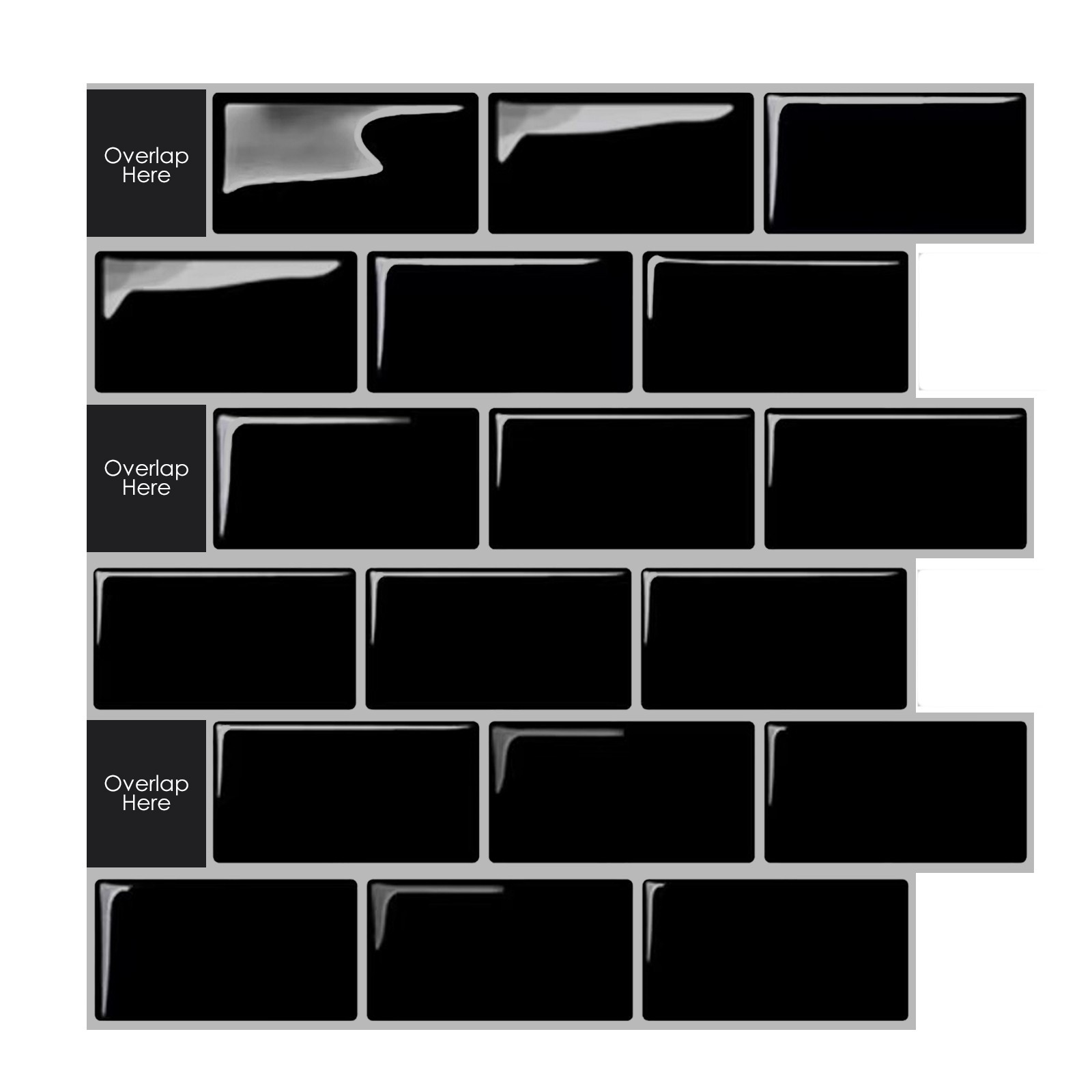 Limited Edition | Peel and Stick Backsplash Wall Tile | PU+PVC | Modern | Gray & Gold | DIY Decor | Kitchen & Bathroom | Removable Tile Backsplash | 25.4cm x 25.4cm | OEM | akadeco abstractpeelstickwallpaper.com