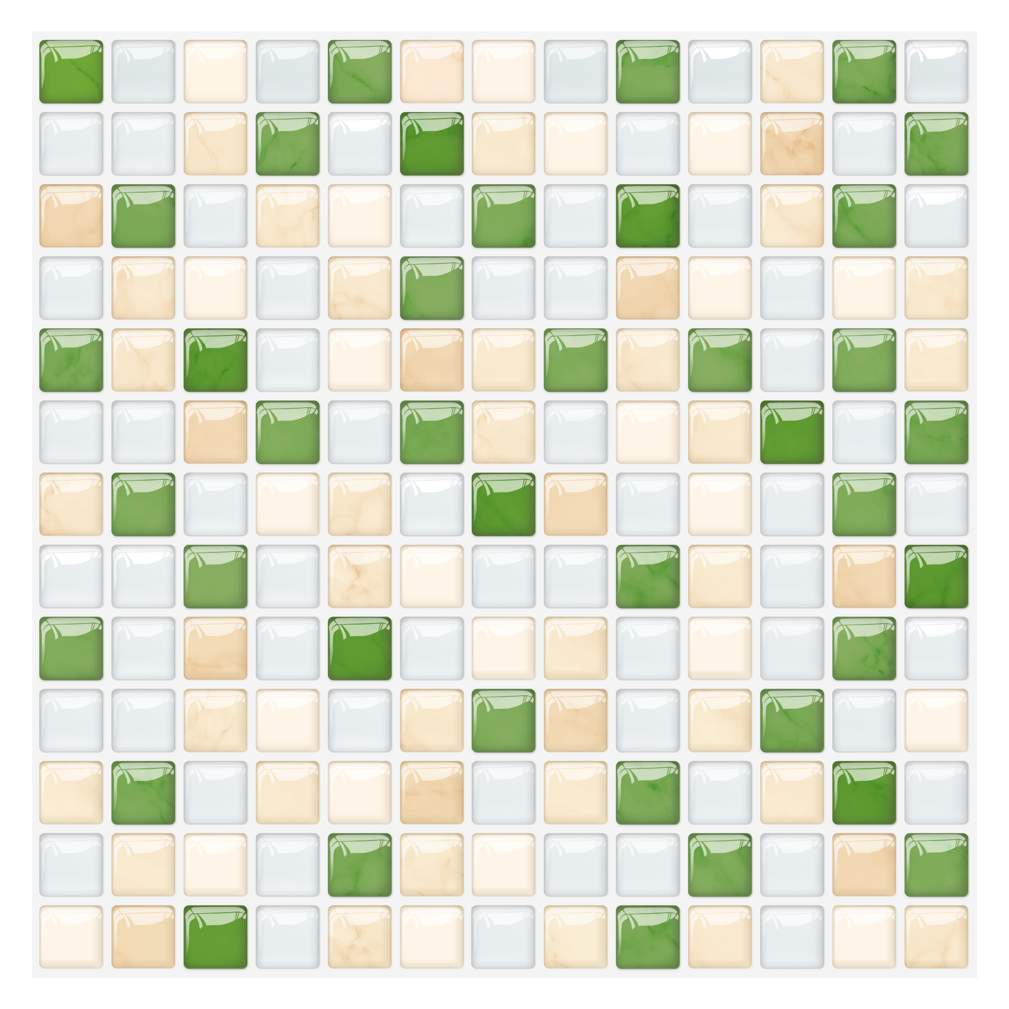 Global Selling |akadeco peel and stick backsplash wall tile |PET+PU |Modern style |Green |Kitchen |Wall Decor |Stick-on Backsplash |25.4cm x 25.4cm | OEM | akadeco abstractpeelstickwallpaper.com