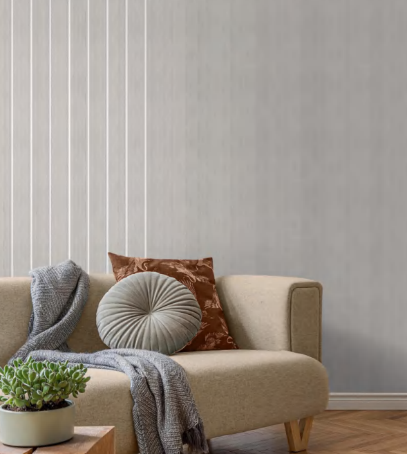 Best Selling|  PVC Acoustic Grille Foam Wall Sticker | Grey Wooden| Living Room Moisture-resistant | Removable Acoustic Grille Foam Sticker | 60cm x 300cm | OEM | akadeco abstractpeelstickwallpaper.co