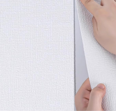 Factory Selling | akadeco Textured Mold Proof Wallsticker | IXPE | Fan-shaped Stone Pattern | Grey | Bathroom Moisture Shield | Kitchen & Bedroom | Mold Proof Wallpaper | 50cm x 2.8m x 2.5mm | OEM | akadeco abstractpeelstickwallpaper.com