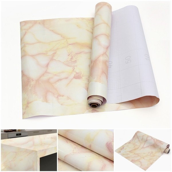 Top Quality | akadeco Textured Mold Proof Wallpaper | PVC Vinyl | Minimalist Marble | Office | Geometric | Decorative | 45cm x 2m x 0.08mm | OEM | akadeco abstractpeelstickwallpaper.com