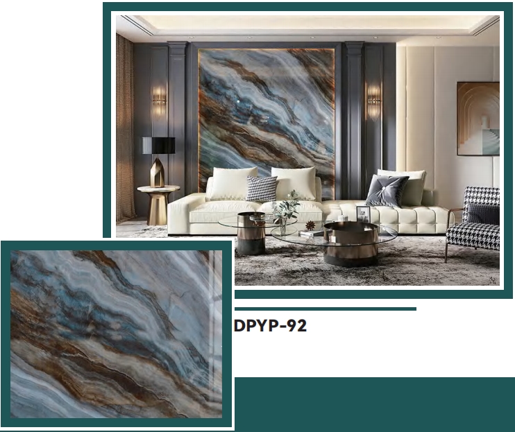 Limited Offer | akadeco Textured Mold Proof Wallpaper | PET+IXPE | Mediterranean style | Retail Use | Marble Design | Moisture Resistant | 120cmx280cm | OEM