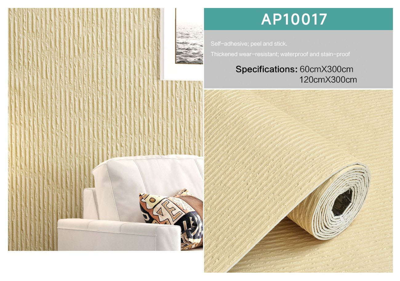 Top Rated | Textured Mold Proof Wallpaper | PVC | Modern | Living Room | Vertical Stripe | Wall Cove