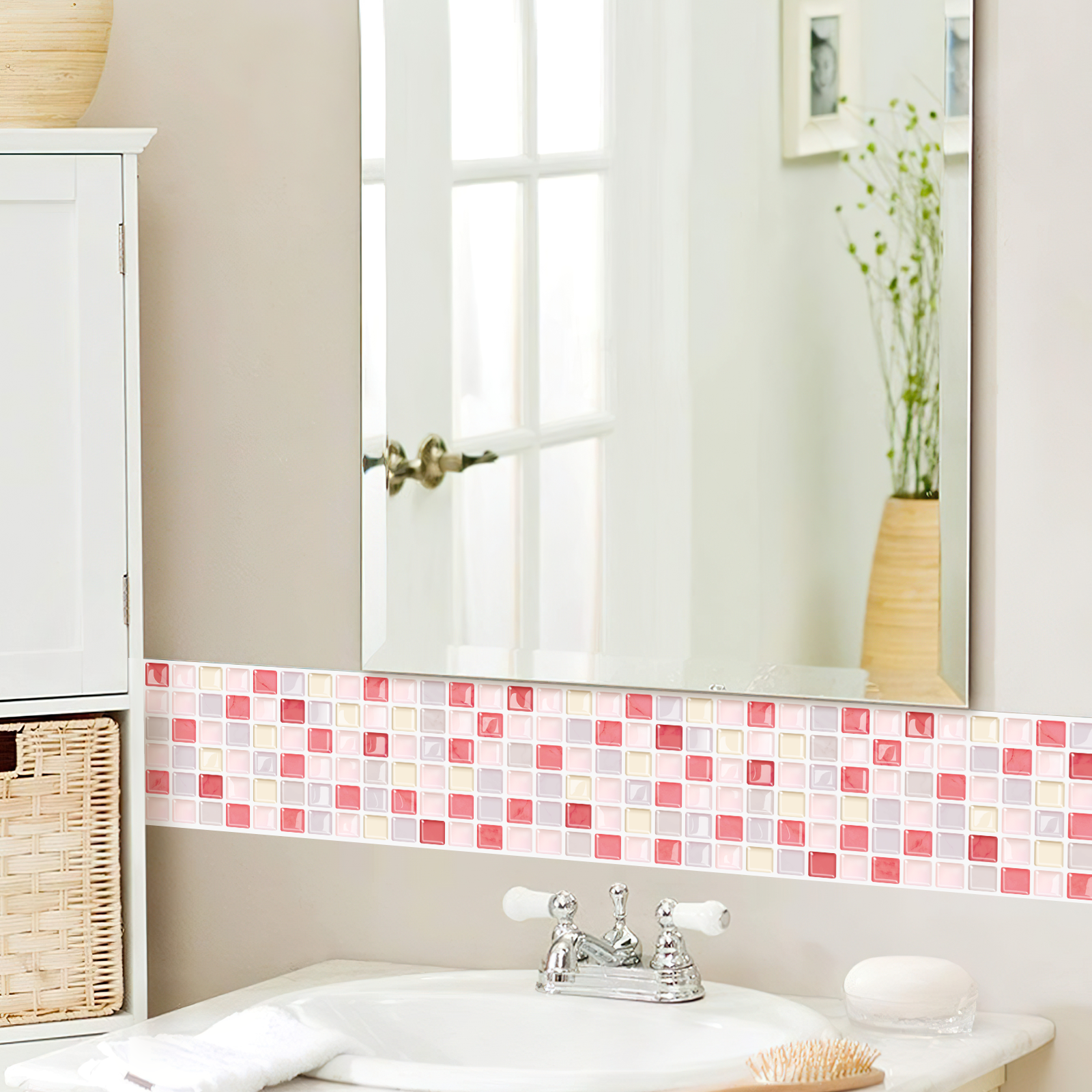 Global Selling |akadeco peel and stick backsplash wall tile |PET+PU |Modern style |Green |Kitchen |Wall Decor |Stick-on Backsplash |25.4cm x 25.4cm | OEM | akadeco abstractpeelstickwallpaper.com