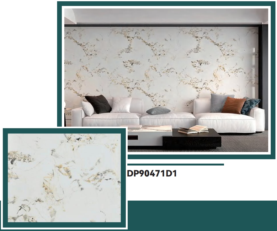 Hot Picks | akadeco Textured Mold Proof Wallpaper | PET+IXPE | Contemporary Style | Residential Use | Marble Pattern | Waterproof | 120cmx280cm | OEM