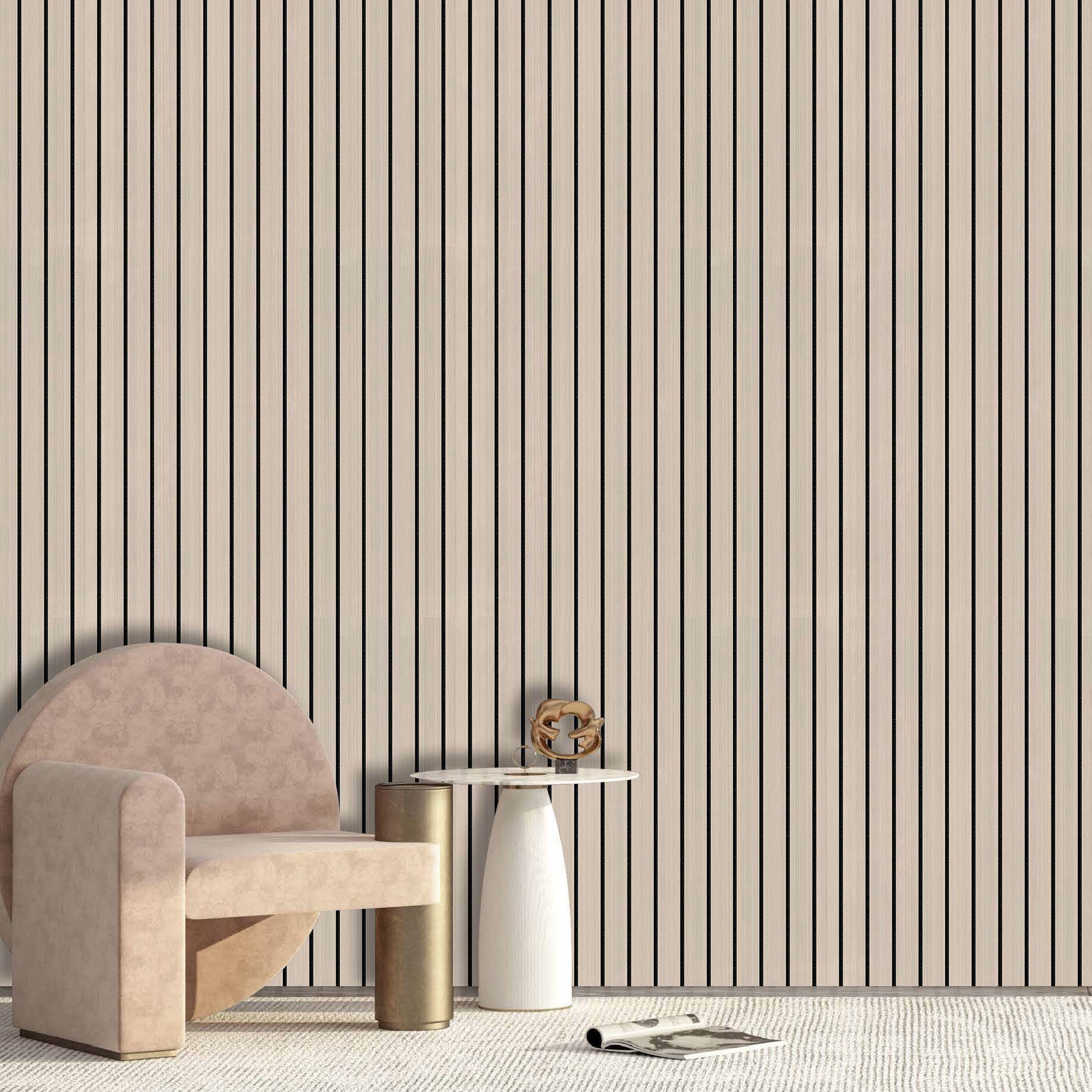 Best Selling | Textured Mold Proof Wallpaper | PVC | Modern | Living Room | Vertical Stripe | Wall Cladding | 60cmx5m | OEM