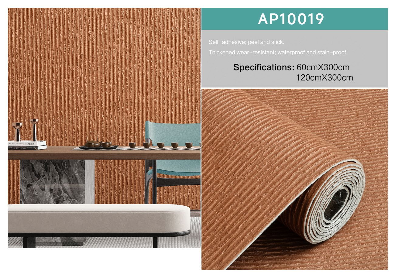 Premium Choice | Textured Mold Proof Wallpaper | PVC | Modern | Living Room | Vertical Stripe | Wall Covering | 60cmx5m | OEM | akadeco