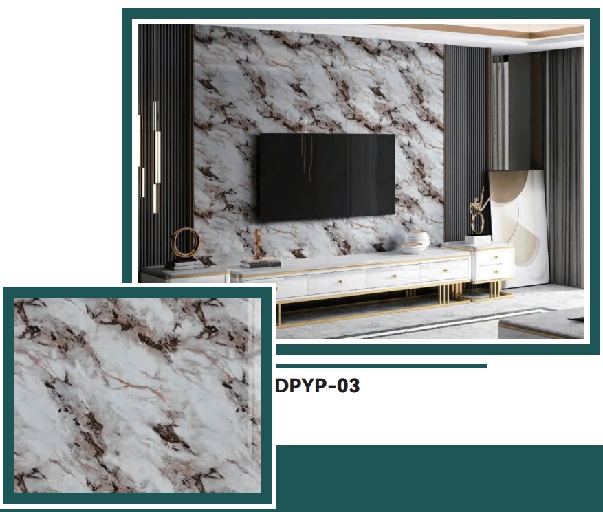 Top Choice | akadeco Textured Mold Proof Wallpaper | PET+IXPE | Mediterranean style | Office Use | Marble Texture | Durable | 120cmx300cm | OEM